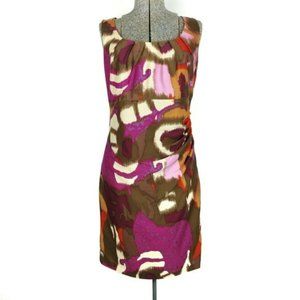 Tribal Sleeveless Pleated Side Gathered Sz 4 E2